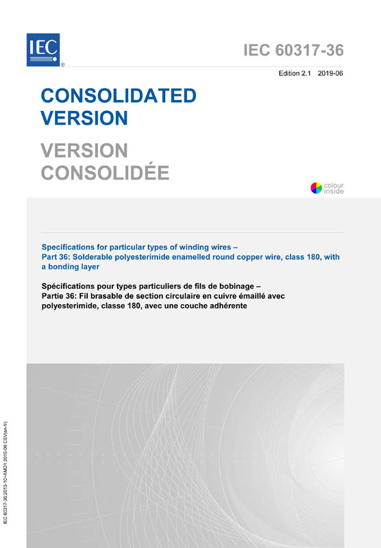 Cover IEC 60317-36:2013+AMD1:2019 CSV (Consolidated Version)